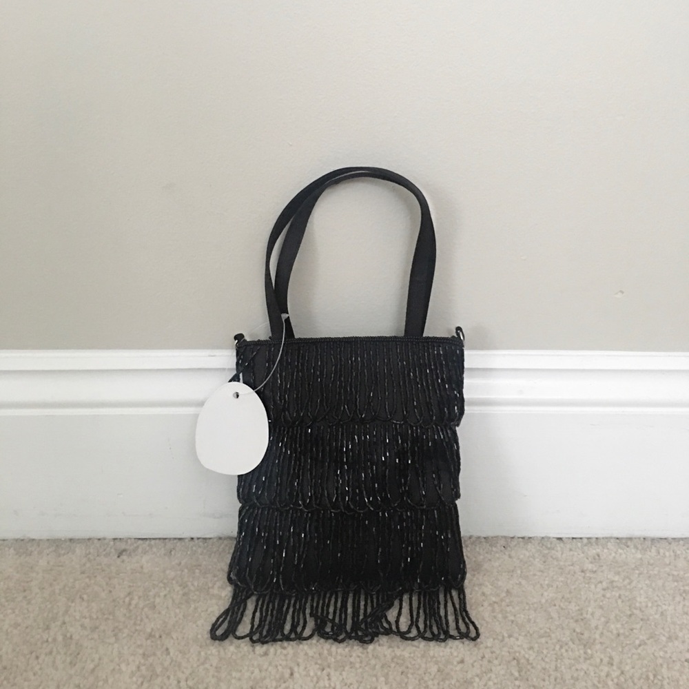 🥳Black Fringed Flapper style 🥳 party 🥳bag